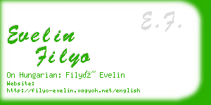 evelin filyo business card